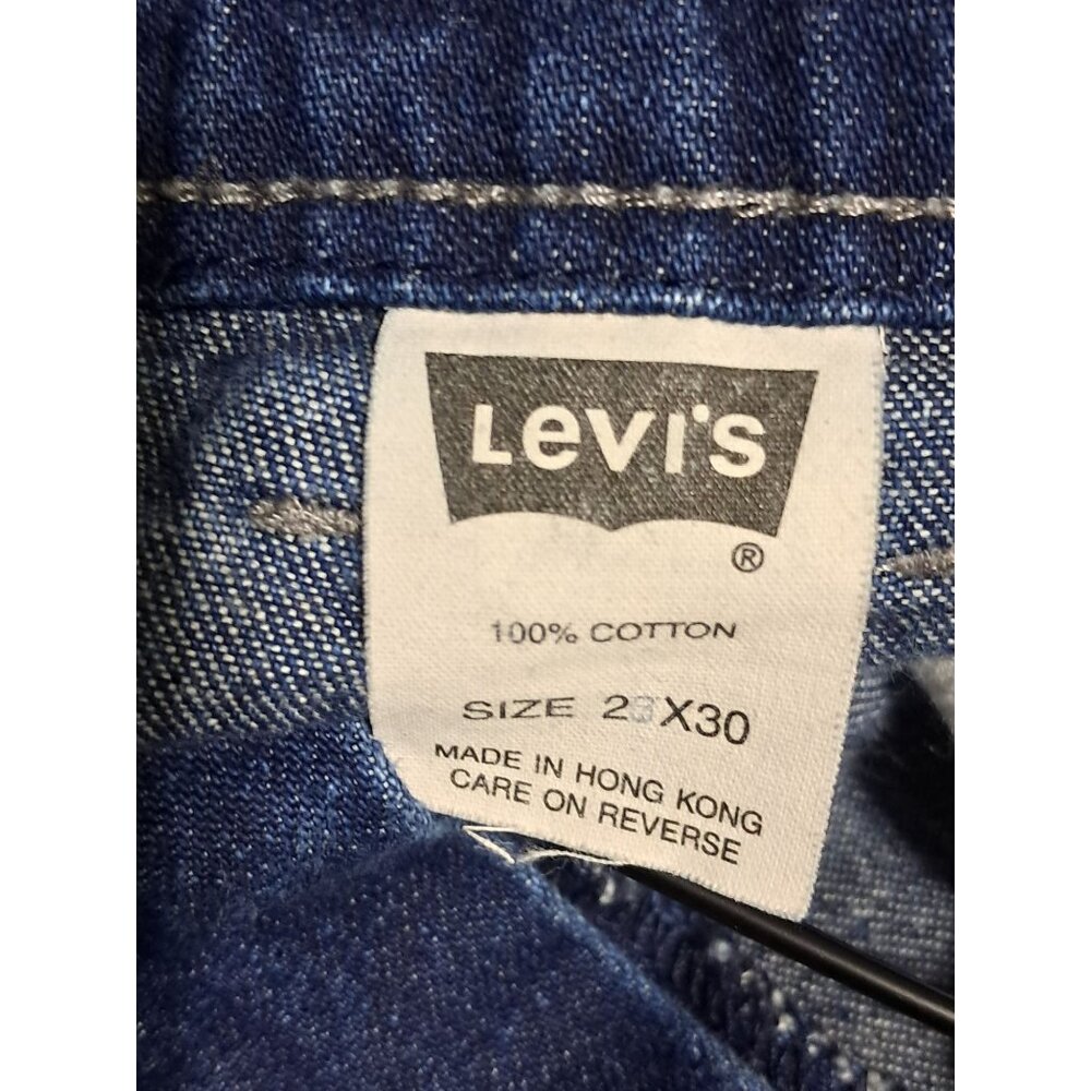 Levis L2 Jeans Mens W 28 Dark Wash Blue Denim Baggy Relaxed Fit - Picture 3 of 14